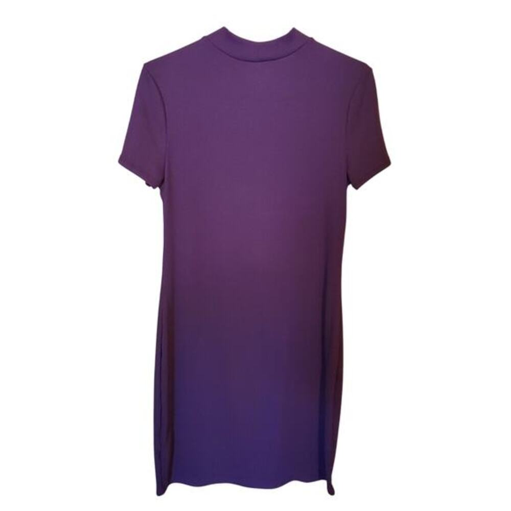 No Boundaries Dress‎ Women Juniors Sz 11/13 Maroon Ribbed Keyhole Stretch